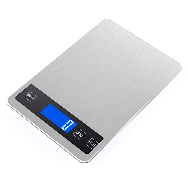 Multi-function Brushed Stainless Steel 5kg Digital 22lb LCD Digital Electric Weighing New Food Kitchen Scale Digital