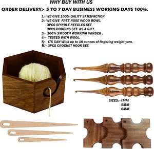 Enrouleur de fil-Grand ensemble rapide de 12 pièces-Enrouleur de boule pour tricoter le crochet, enrouleur de fil robuste - Product Image 3