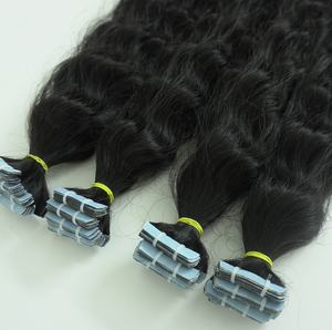 High Quality 8-40 Inches Vietnamese Virgin Remy <b>Hair</b> <b>Extension</b> Natural Color <b>Curly</b> <b>Tape</b> <b>in</b> Raw Material High Grade Human <b>Hair</b> - Product Image 3
