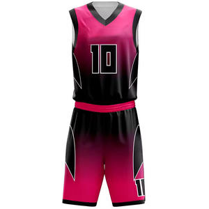 Uniforme de basket-ball unisexe léger à séchage rapide, tissu en maille personnalisé, maillot d'équipe, shorts de sport, motif uni, réglable - Product Image 3
