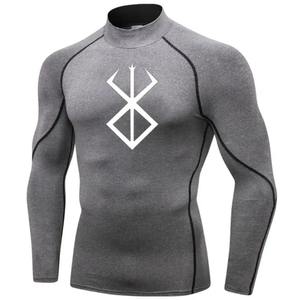 Top qualité personnaliser Rash Guard 3D imprimé hommes Slim Fit Jogging porter été nouvelle chemise respirante Premium - Product Image 2