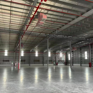 Panneau sandwich en acier à colonne temporaire de 30x50m, <span class=keywords><strong>grand</strong></span> atelier robuste, salle de stockage, métal, préfabriqué, cadre aluminium - Product Image 4