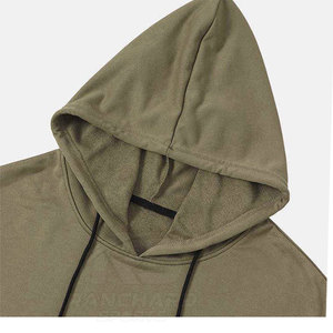 เสื้อฮู้ดดี้พิมพ์โลโก้ตามสั่ง ผ้าฝ้ายฟลีซ ยูนิเซ็กซ์ ขายส่ง เสื้อฮู้ดดี้โอเวอร์ไซส์ สตรีทแวร์ ผ้าฝ้ายหนานุ่ม - Product Image 3