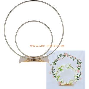 Trompette de Table de mariage plaqué or en laiton pur la plus haute qualité forme ronde décoration de Table pièce maîtresse nouveau élégant à vendre - Product Image 6