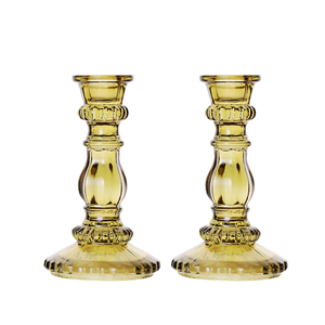 Ensemble de 2 bougeoirs faits à la main en métal au design moderne pour la décoration d'événements à domicile et de mariages disponibles en gros - Product Image 2