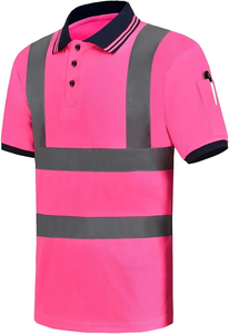Chemises de sécurité haute visibilité en tricot respirant et surdimensionné pour la construction, avec protection réfléchissante – Vente en gros - Product Image 6