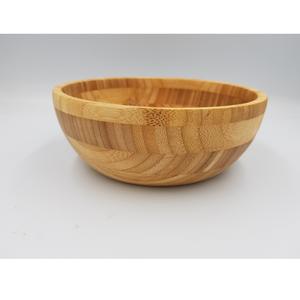 Cuenco de bambú minimalista respetuoso con el medio ambiente OEM/ODM D12H5 D14H7 D18H7cm artesanía de madera de Vietnam para acampar para aventuras al aire libre - Product Image 2