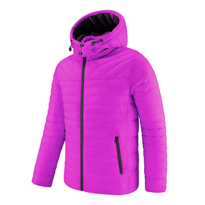 Chaqueta acolchada hecha a medida para hombre, fabricación profesional, cuello levantado y estampado de logotipo frontal, ropa de moda para exteriores - Product Image 4