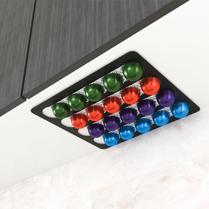 Soporte de Pared para Cápsulas <span class=keywords><strong>Vertuo</strong></span> de Acero Inoxidable, Organizador Adhesivo para Cápsulas de Café <span class=keywords><strong>Nespresso</strong></span> - Product Image 4