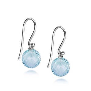 Pendientes de Plata de Ley con Diseño Moderno, Cuentas de Piedras Naturales Multicolores de 8mm, Engaste de Bisel, Estilo Hip Hop para Niños, Pendientes IGI - Product Image 2