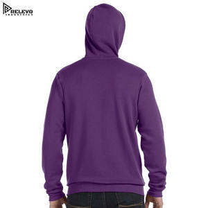 Sweats à capuche de fitness pour hommes personnalisés de haute qualité, 100% coton, respirant, fermeture éclair, tricoté, fortement recommandé pour la conception de logo - Product Image 3