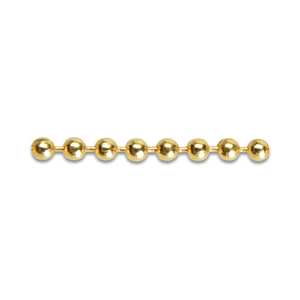 Catena a Perline in Ottone Lucido Mm. 3,5 - Product Image 1