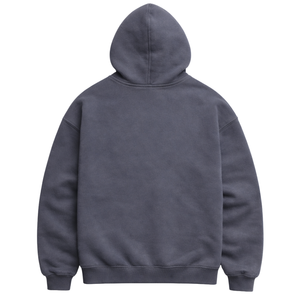 เสื้อฮู้ดดี้ผู้ชายสีเทาเข้มทรงโอเวอร์ไซส์ ผ้าคอตตอน 50% โพลีเอสเตอร์ 50% ทรงหลวมแบบดรอปโชว์เดอร์ สไตล์สตรีทแวร์ ใส่สบาย เหมาะสำหรับฤดูหนาว - Product Image 4