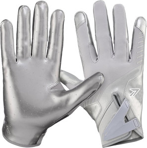 Gants de football rembourrés de haute qualité avec logo personnalisé, pour ligne de scrimmage et receveur, avec paume adhérente, fournisseur - Product Image 5