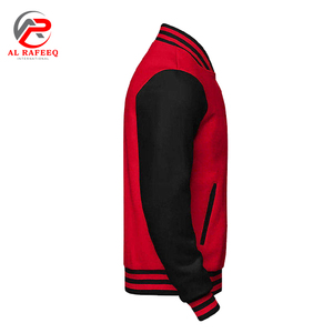 แจ็กเก็ตทีมเบสบอลแจ็กเก็ตเบสบอลตัวอักษรสำหรับทุกเพศขนสัตว์และเสื้อแจ็คเก็ตหนัง - Product Image 5