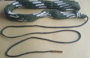 No.2R12G-1 DIY Grau 12 Calibre Bore Cobra Limpeza Corda Customizável Algodão e Latão Fio Pull Cord - Product Image 4