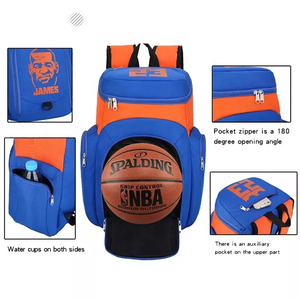Logo personnalisé sac à dos de basket-ball sac de sport pour hommes sac de football pour jeunes sac à dos de grande capacité - Product Image 2