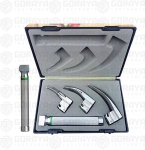 HOT SALE GORAYA GERMAN FIBER <b>OPTIC</b> LARYNGOSCOPE SET, MACINTOSH CE ISO APPROVED - Product Image 1
