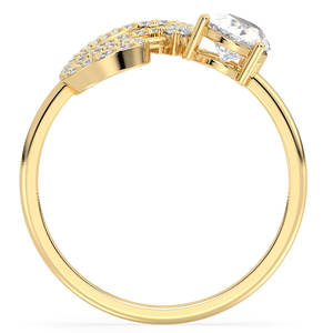 REYES Elegant Design 14K 18K Yellow Gold Pear Cut 0.91 Carat <b>Moissanite</b> Ring GRA Certified Wedding Gifts Fine <b>Jewelry</b> For Women - Product Image 6