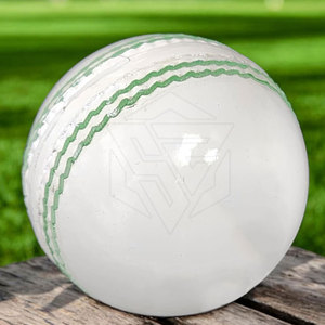 Official <b>White</b> <b>Cricket</b> Ball for Professional Matches Seam Stitch Design <b>White</b> Leather <b>Cricket</b> Ball - Product Image 6
