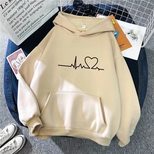 Sweat à capuche 100% coton de haute qualité pour femmes Logo personnalisé Sweat ample décontracté Design surdimensionné pour l'hiver Options multicolores - Product Image 2