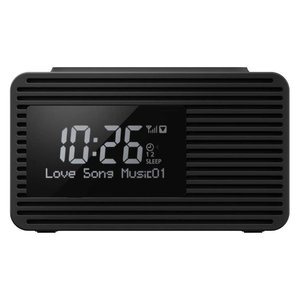 Radiosveglia Black RC D8EG K DAB+ FM Radio Alarm Clock 2 Alarms 230V Power <b>Desk</b> Table Clock - Product Image 1