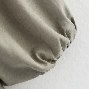 Chaqueta de moda informal para mujer, cuello vuelto, manga larga, pliegues, Color sólido, transpirable, cierre de cremallera, tejido de poliéster para primavera - Product Image 5