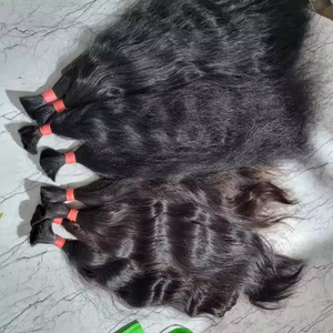 Extensiones de cabello humano indio virgen rizado Remy de trama Genius de alta calidad, suave, natural y sin enredos - Product Image 2