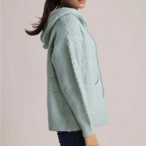 <b>Knitted</b> Cotton Winter Women's Sweater Custom Design OEM Logo Fleece High Quality Wholesale <b>Hoodies</b> Latest Design OEM Serviced - Product Image 2