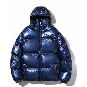 Chaqueta de Invierno Acolchada OEM para Hombre, Tejido Reflectante de Alta Calidad, Estampado Personalizado, Cuello con Capucha, Resistente al Viento, Cálida, para Senderismo al Aire Libre - Product Image 3