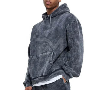 ชุดวอร์มผู้ชายซักด้วยกรดสำหรับวิ่งน้ำหนักเบาชุดวอร์มซักด้วยกรดสำหรับผู้ชายใส่สบาย - Product Image 3