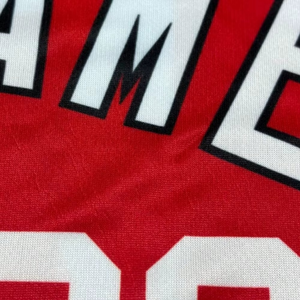 เสื้อเบสบอลลายเส้นสีดำแบบกำหนดเอง เสื้อทีมติดกระดุมเต็มตัว ปักชื่อได้ ระบายอากาศ แห้งเร็ว ผลิตจากโพลีเอสเตอร์ - Product Image 5