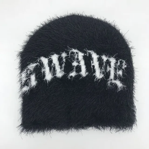 Prix d'usine Nouveau design de bonnet en jacquard unisexe sans manchette Fabricant de marque privée Bonnet personnalisé avec doublure en satin - Product Image 4