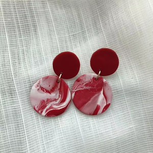 Pendientes de tuerca de resina de Luna bonita para mujer, joyería de moda al por mayor para regalo de boda o Navidad - Product Image 1