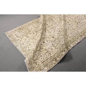 พรมวินเทจตุรกี ขนาด 5.1x8.9 ฟุต, พรมโมร็อกโกสีเบจ - Product Image 4