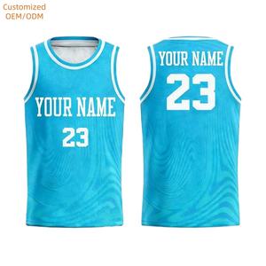 T-shirt de basket-ball respirant personnalisé, impression par sublimation, design en maille, séchage rapide, maillot de basket-ball de club - Product Image 1