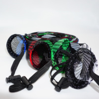 GSKJ personalizar varios diámetros interiores PET Protector de caña de pescar con organizador de manga de cable trenzado