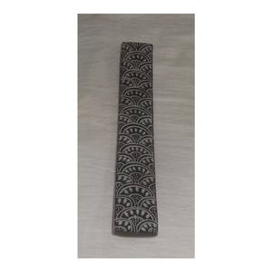 Plaque rectangulaire sculptée à la main en pierre ollaire polie pour chauffe-encens, articles très vendus pour la prière - Product Image 1