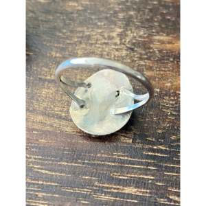 Navajo Handmade <b>Blue</b> <b>Opal</b> Sterling Silver Bear Claw <b>Ring</b> Size 7 - Product Image 5