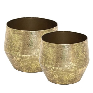 Pots de fleurs en métal décoratifs de table de style unique, pots de fleurs pour la maison et le jardin - Product Image 1