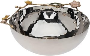 Tazón para Servir de la Colección Hellebore, Tazón de Cocina de Acero Inoxidable y Latón para Pasta, Frutas y Recepciones - Product Image 2