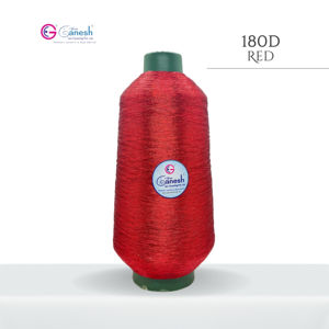 Lurex Marque déposée Haute ténacité Jari Fil à broder Métallique Rouge Polyester Kasab Flora Jari Fil pour tricoter à la main - Product Image 1