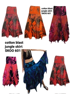 Robe longue en coton écologique respirante à taille naturelle, imprimé floral, style hippie bohème, pour femme, paréo de plage, style gypsy - Product Image 4