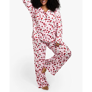 ชุดนอนแขนยาว2ชิ้นสำหรับผู้หญิงชุดนอนใส่นอนใส่สบาย - Product Image 5