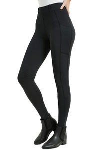 Leggings d'équitation pour femmes classiques modernes, respirants, en polyester et élasthanne, confortables, extensibles, sans couture, soutien, flexibilité - Product Image 3