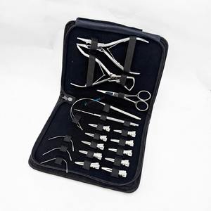 Kit d'outils pour extensions de cheveux, pinces professionnelles, ciseaux et outils de précision pour une application d'extensions de cheveux sans couture - Product Image 5