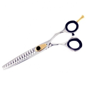 Tijeras de peluquero de acero inoxidable de 7 pulgadas para zurdos, cortapelos para adelgazar, embalaje ecológico para peluquería - Product Image 3