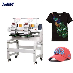 เครื่องปักคอมพิวเตอร์ XBH 2 หัว ขนาด 400x500 มม. สำหรับปักหมวก เสื้อผ้า และใช้ในบ้าน - Product Image 1