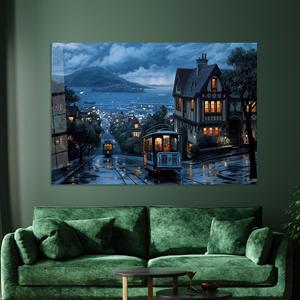 Istanbul Cityscape <b>Printed</b> Canvas: Modern Turkey Landscape Artwork,TEMPERED GLASS <b>ART</b> - Product Image 1