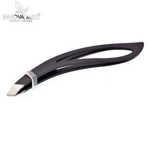 Pince à épiler professionnelle en acier inoxydable à tête inclinée, pointe fine, pour l'épilation, outils de beauté, écologiques - Product Image 2